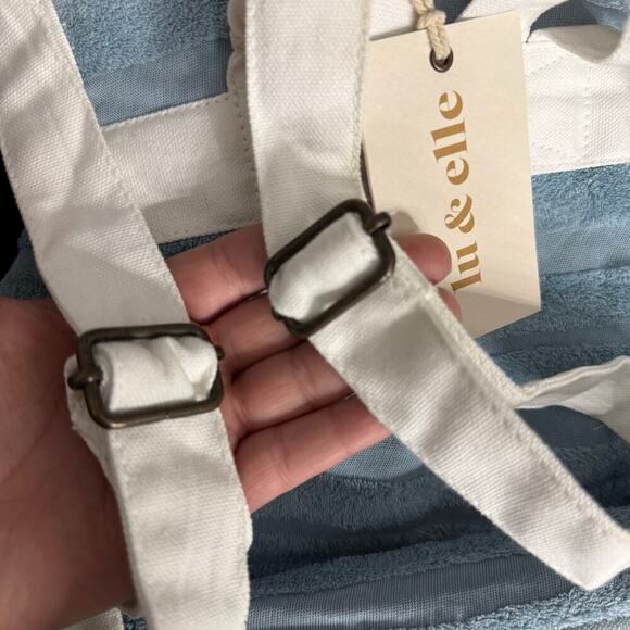 Lu and Elle Towel Beach Backpack, Blue, One Size - Picture 6 of 6